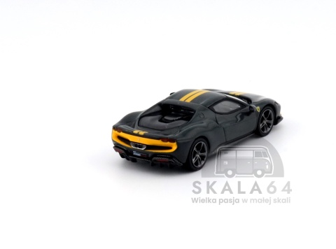 BBR MODELS Ferrari 296 GTB Assetto Fiorano Grigio Scuro 1:64 BBRFER64007