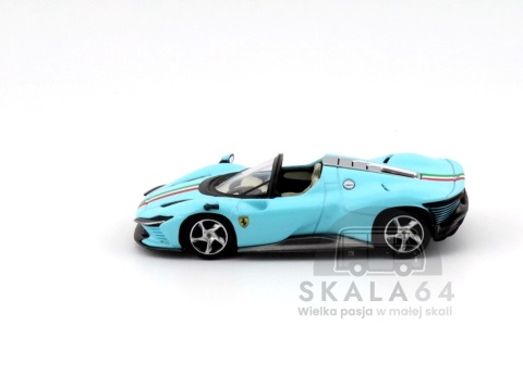 BBR MODELS Ferrari Daytona SP3 Light Blue 1:64 BBRFER64020