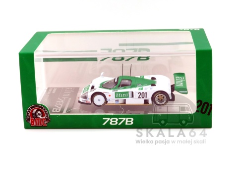 Model samochodu Mazda 787B Efini JSPC 1991 #201 White / Green w skali 1:64 - pudełko