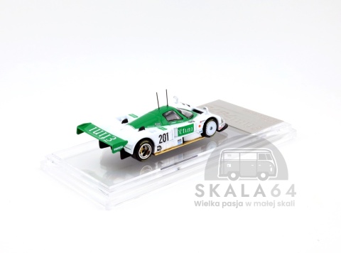 Model samochodu Mazda 787B Efini JSPC 1991 #201 White / Green w skali 1:64 - tył
