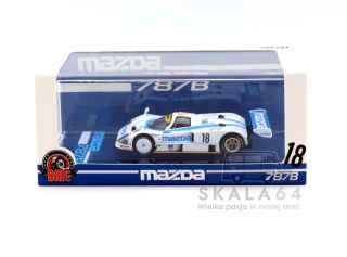 BM Creations Mazda 787B Sixth in the 1991 24h of Le Mans #18 White / Blue Limited Edition