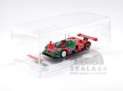 Model samochodu Mazda 787B Winner of the 1991 24h of Le Mans #55 w skali 1:64 - gablotka