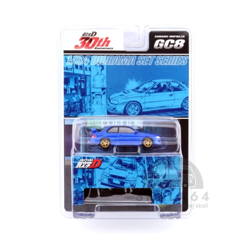 Model samochodu Mitsubishi Lancer EVO Evolition III Initial D Diorama Set Series 1:64 w skali 1:64 - blister