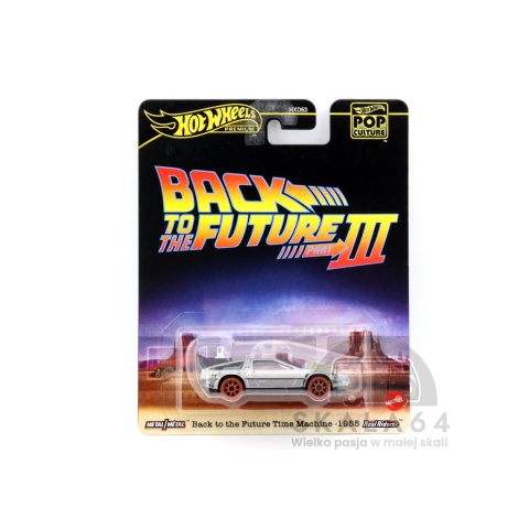 Model samochodu DMC DeLorean Back To The Future Time Machine1955 w skali 1:64
