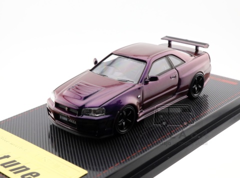 Model samochodu Nissan Skyline R34 GT-R Nismo Midnight Purple III 1:64 w skali 1:64 - zoom
