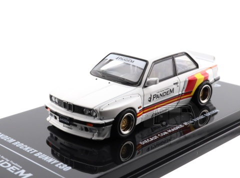 Model samochodu BMW E30 Pandem Rocket Bunny Matt White Diecast Con Madrid 2026 Event Edition 2026 w skali 1:64 - zoom