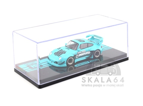 Model samochodu Porsche 911 RWB 993 Blue INNO64 x DPLS Tokyo Auto Salon 2026 w skali 1:64 - gablotka
