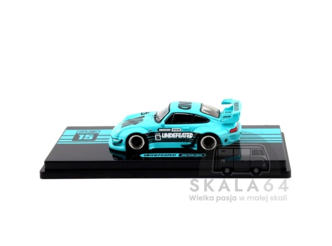 Model samochodu Porsche 911 RWB 993 Blue INNO64 x DPLS Tokyo Auto Salon 2026 w skali 1:64 - bok