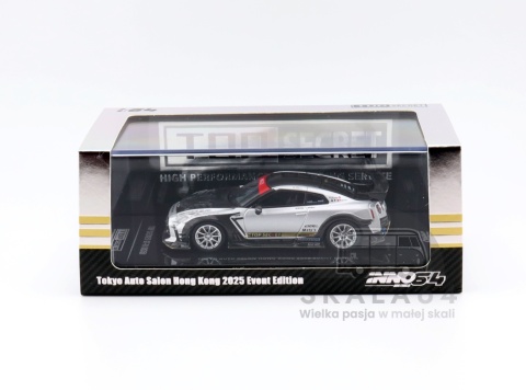 Model samochodu TOP SECRET Nissan GT-R R35 Tokyo Auto Salon Hong Kong 2025 w skali 1:64 - pudełko