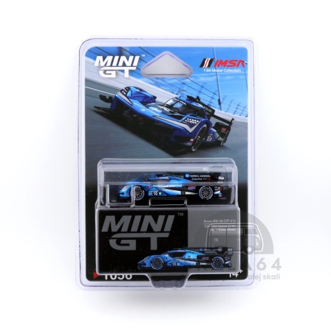 Model samochodu Acura ARX-06 GTP #10 2024 IMSA Daytona 24 Hrs Konica Minolta w skali 1:64 - blister