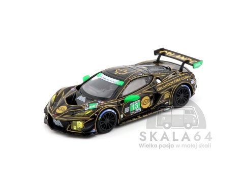 Model samochodu Chevrolet Corvette Z06 GT3.R #13 2025 IMSA Daytona 24 Hrs AWA w skali 1:64 - przód