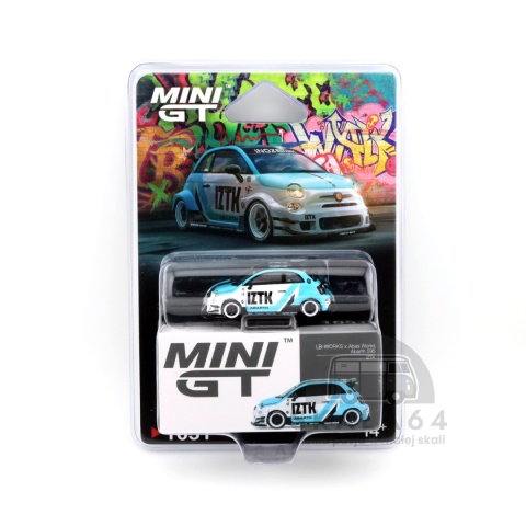 MINI GT Fiat Abarth 595 LB-Works x Abas Works IZTK LHD MGT01051-BL MiniGT