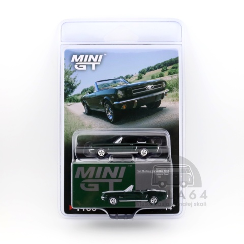 Model samochodu Ford Mustang Convertible 1964 Highland Green w skali 1:64 - blister