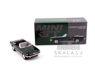 MINI GT Ford Mustang Convertible 1964 Highland Green LHD MGT01166-L MiniGT