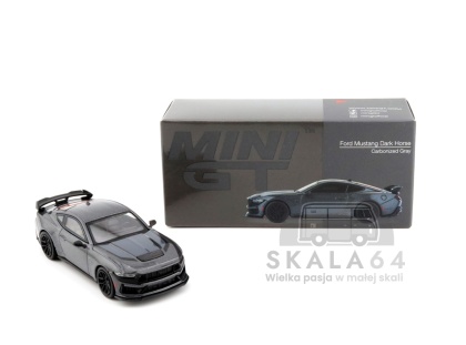 MINI GT Ford Mustang Dark Horse Carbonized Gray LHD MGT00957-L MiniGT