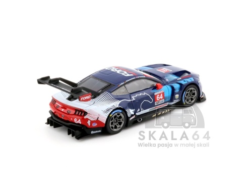 Model samochodu Ford Mustang GT3 #64 2024 IMSA Daytona 24 Hrs Ford Multimatic Motorsports  w skali 1:64 - tył