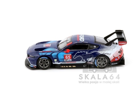 Model samochodu Ford Mustang GT3 #65 2024 IMSA Daytona 24 Hrs Ford Multimatic Motorsports w skali 1:64 - bok