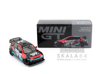 MINI GT Hyundai Ioniq 5 N Mini GT RS-01T 2025 Tokyo Auto Salon 2025 LHD MGT01098-BL MiniGT