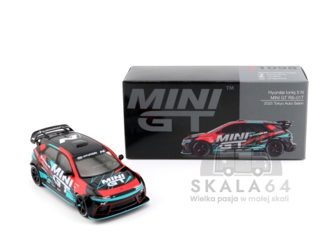 Model samochodu Hyundai Ioniq 5 N Mini GT RS-01T 2025 Tokyo Auto Salon 2025 w skali 1:64 - pudełko