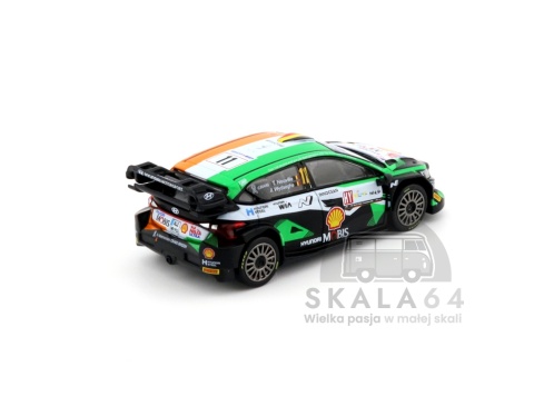 Model samochodu Hyundai i20 N Rally1 #11 2023 Rally Croatia Power Stage Winner w skali 1:64 - tył