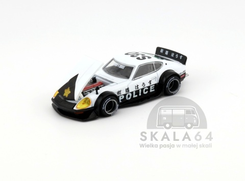 Model samochodu Nissan Fairlady Z Kaido GT Police w skali 1:64 - maska