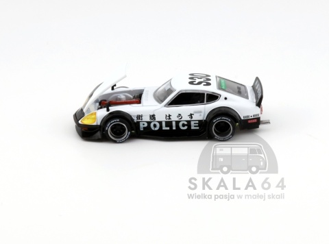 Model samochodu Nissan Fairlady Z Kaido GT Police w skali 1:64 - maska