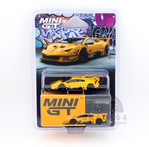 Model samochodu Lamborghini Murcielago GT EVO LB-Silhouette Works Yellow w skali 1:64 - blister