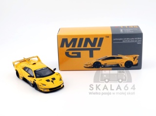 MINI GT Lamborghini Murcielago GT EVO LB-Silhouette Works Yellow LHD MGT01135-BL MiniGT
