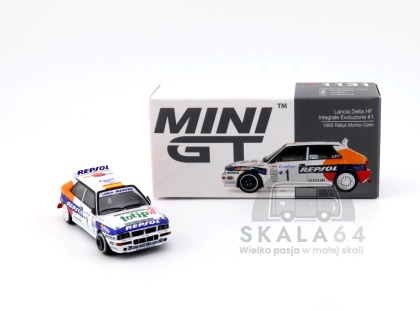 MINI GT Lancia Delta HF Integrale Evoluzione #1 1993 Rallye Monte-Carlo LHD MGT01131-L MiniGT