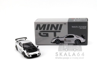 MINI GT Mazda RX-7 E-Amemiya Silver Metallic LHD MGT01106-BL MiniGT