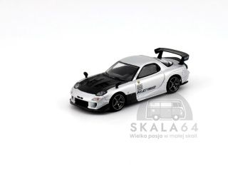 MINI GT Mazda RX-7 E-Amemiya Silver Metallic LHD MGT01106-L MiniGT