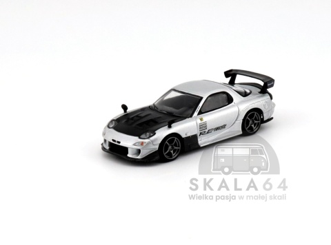 MINI GT Mazda RX-7 E-Amemiya Silver Metallic LHD MGT01106-L MiniGT