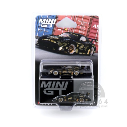 Model samochodu Mazda RX-7 LB-Super Silhouette FD-NILES w skali 1:64 - blister