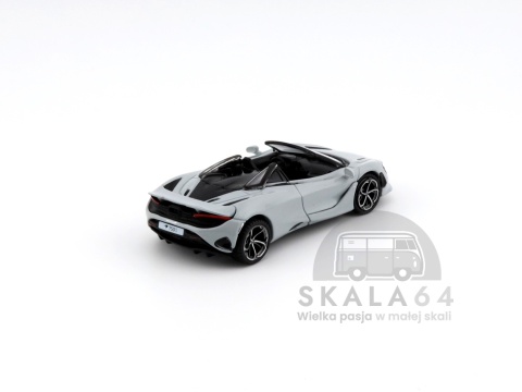Model samochodu McLaren 750S Spider Cirrus Grey w skali 1:64 - tył