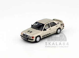 MINI GT Mercedes-Benz 190 E 2.3-16 #11 1984 Nurburgring Race of Champions with Figure Ayrton Senna LHD MGT01076-L MiniGT