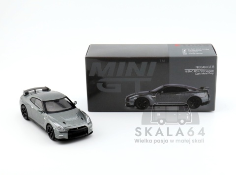 MINI GT Nissan GT-R NISMO R35 CRS Version Dark Metal Gray RHD MGT01089-BL MiniGT