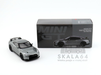MINI GT Nissan GT-R NISMO R35 CRS Version Dark Metal Gray RHD MGT01089-R MiniGT
