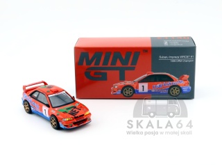 MINI GT Subaru Impreza WRC97 #1 1999 DRM Champion LHD MGT01140-BL MiniGT