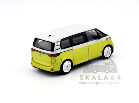 Model samochodu Volkswagen VW ID. Buzz Candy White / Pomelo Yellow w skali 1:64 - tył