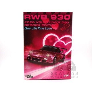 MODELMODEL Porsche 911 RWB 930 Pink Valentine's Day Special Edition 1:64