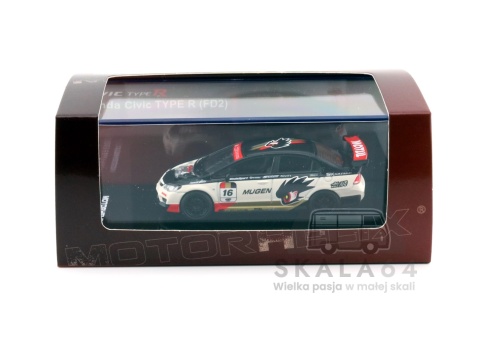 MOTORHELIX Honda Civic Type R FD2 Mugen Livery White 1:64