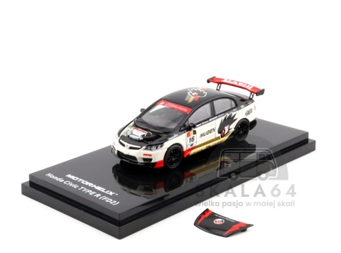 MOTORHELIX Honda Civic Type R FD2 Mugen Livery White 1:64