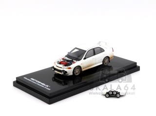 MOTORHELIX Mitsubishi Lancer Evolution IV GSR - muddy & rally lights 1:64