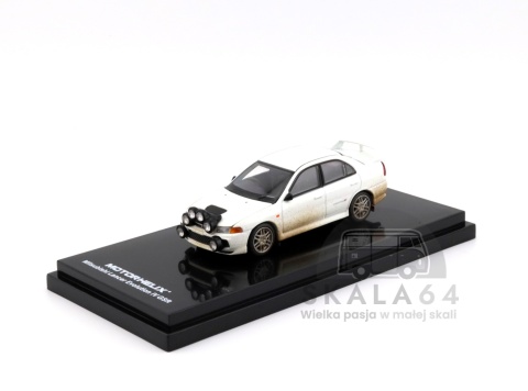 MOTORHELIX Mitsubishi Lancer Evolution IV GSR - muddy & rally lights 1:64