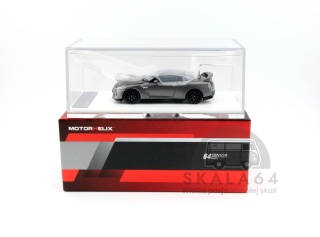 MOTORHELIX Nissan GT-R R35 Track Edition Engineered by NISMO 2020 Dark Metal Gray 1:64