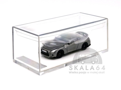 MOTORHELIX Nissan GT-R R35 Track Edition Engineered by NISMO 2020 Dark Metal Gray 1:64