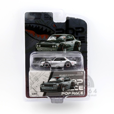 Model samochodu Nissan Skyline GT-R V8 Drift Hakosuka Chrome Enigma Exclusive Edition #005 w skali 1:64