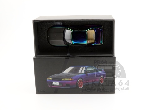 Model samochodu Nissan Skyline GT-R R32 Magic Chrome Vancouver Edition w skali 1:64