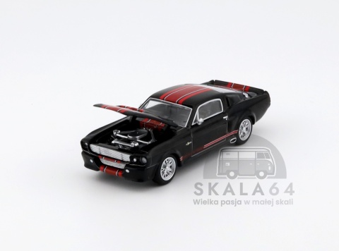 Model samochodu Shelby Mustang GT500 Dark Chrome w skali 1:64 - maska