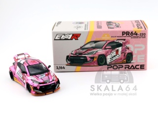 POP RACE PR64-220 Toyota Yaris GR Eva RT Production Model Custom Type 08 Goodride PR640220 1:64